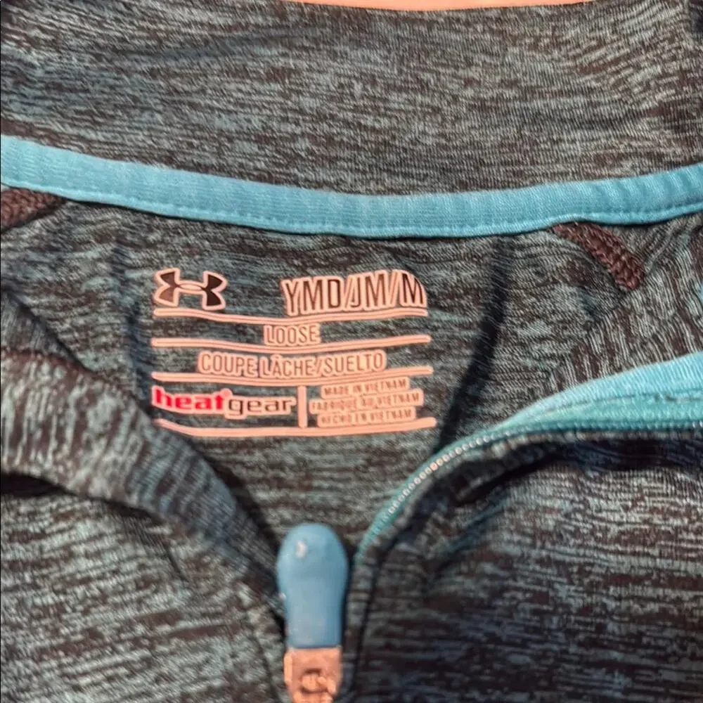 Under Armour Blue‎ Quarter-Zip Sweatshirt Youth Medium